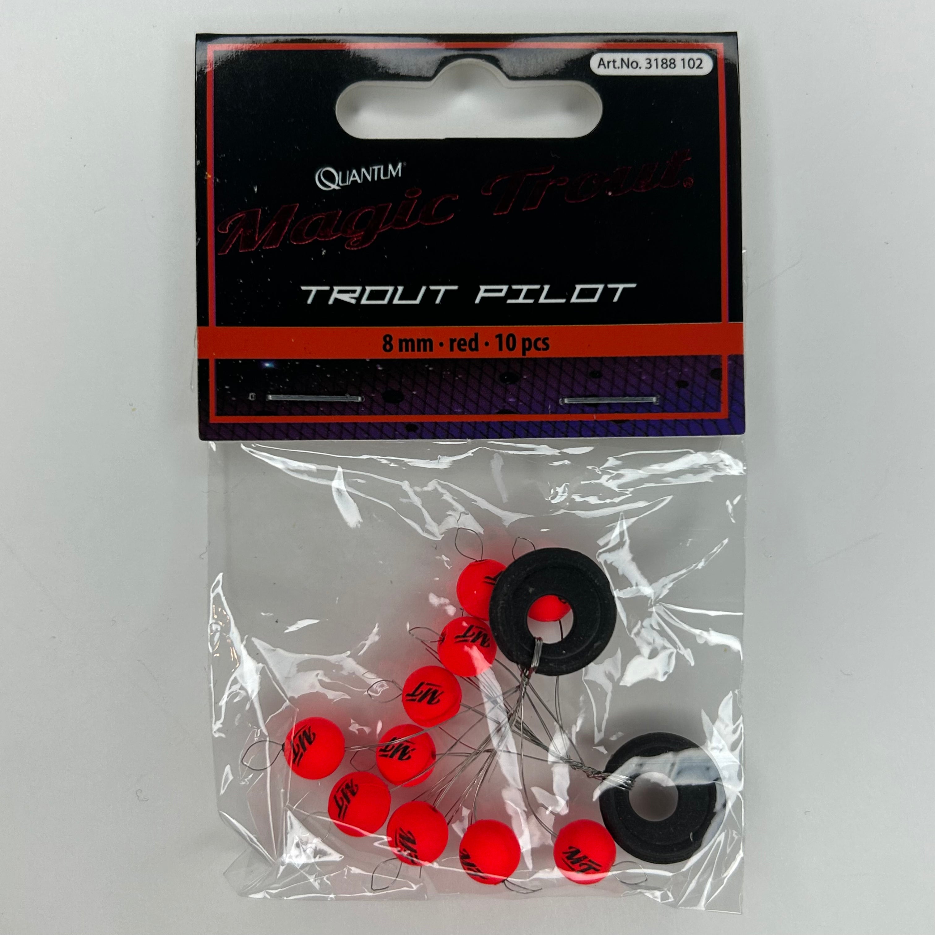 Zebco Quantum Magic Trout Pilot rot 8mm 10 Stk.