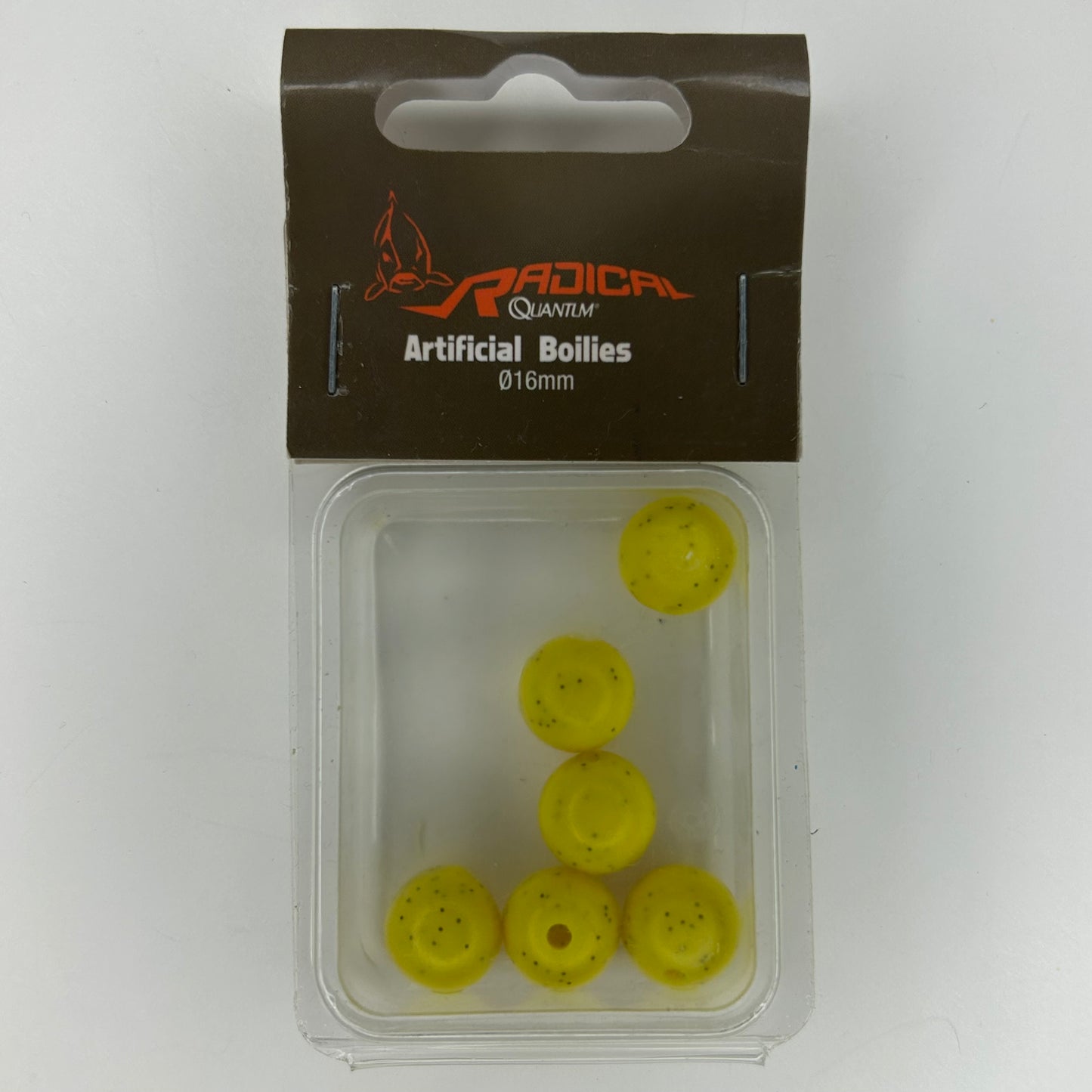Zebco Radical Quantum Kunst Boilies gelb 16mm 6 Stk.