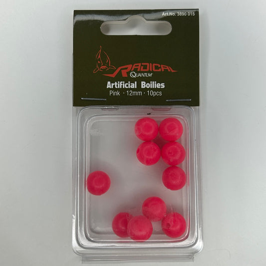 Zebco Radical Quantum Float Kunst Boilies rot 12mm 10 Stk.