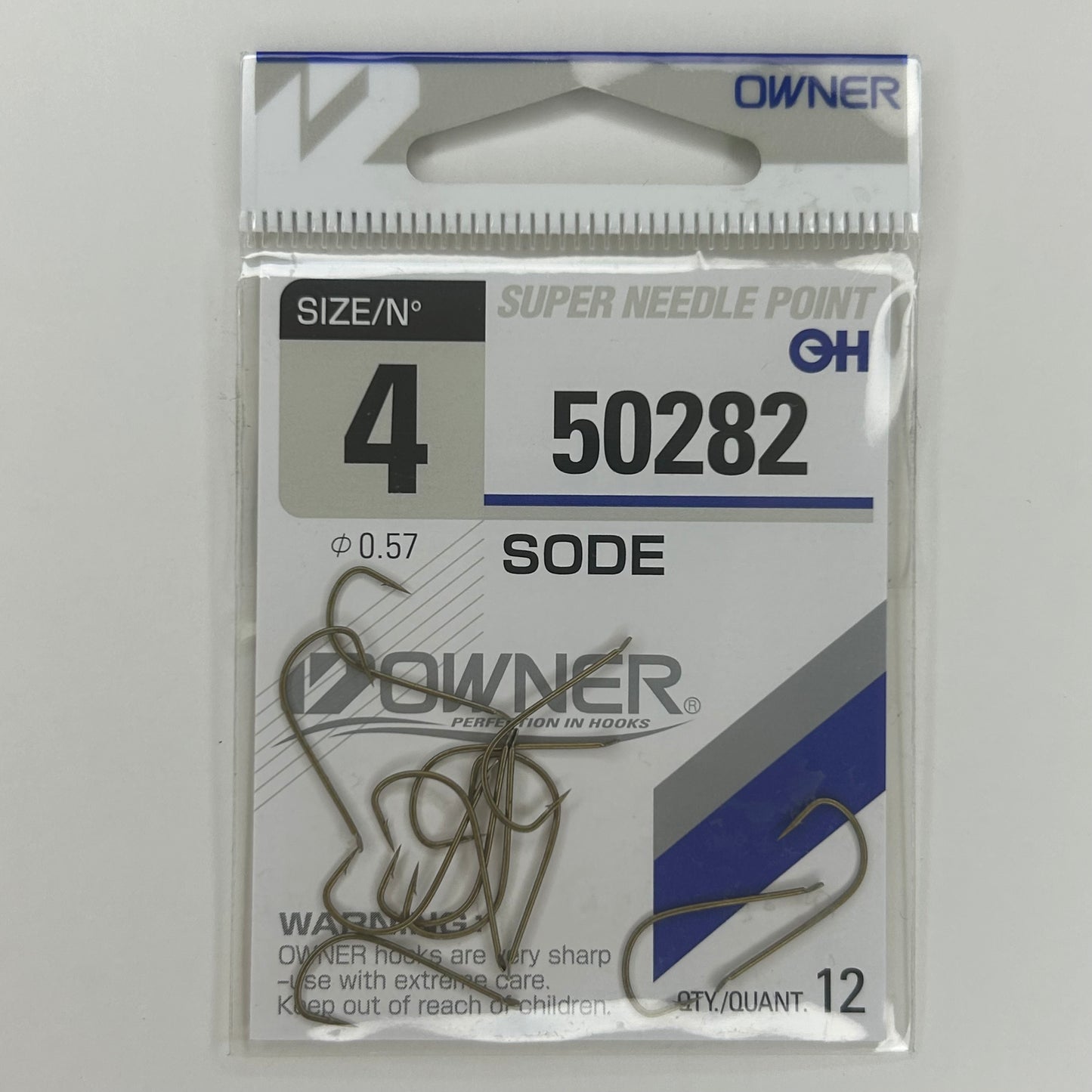Owner Sode 50282 Haken Ø0,57mm 12 Stk.
