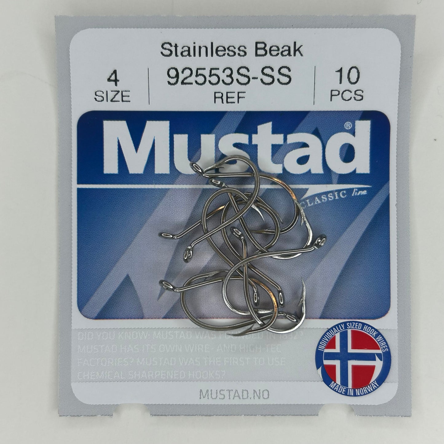 Mustad 92553S-SS Haken 10 Stk.