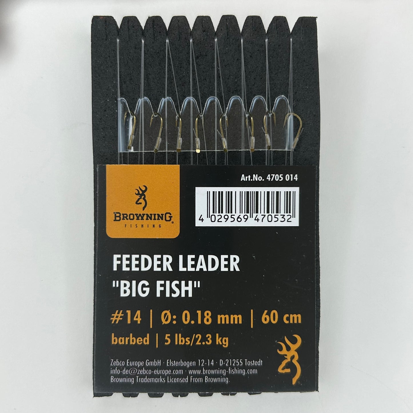 Browning Feeder Leader Big Fish Vorfach Haken 8 Stk.