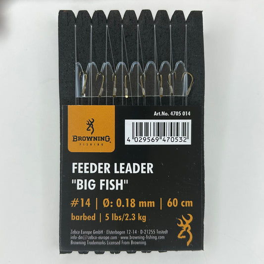 Browning Feeder Leader Big Fish Vorfach Haken 8 Stk.