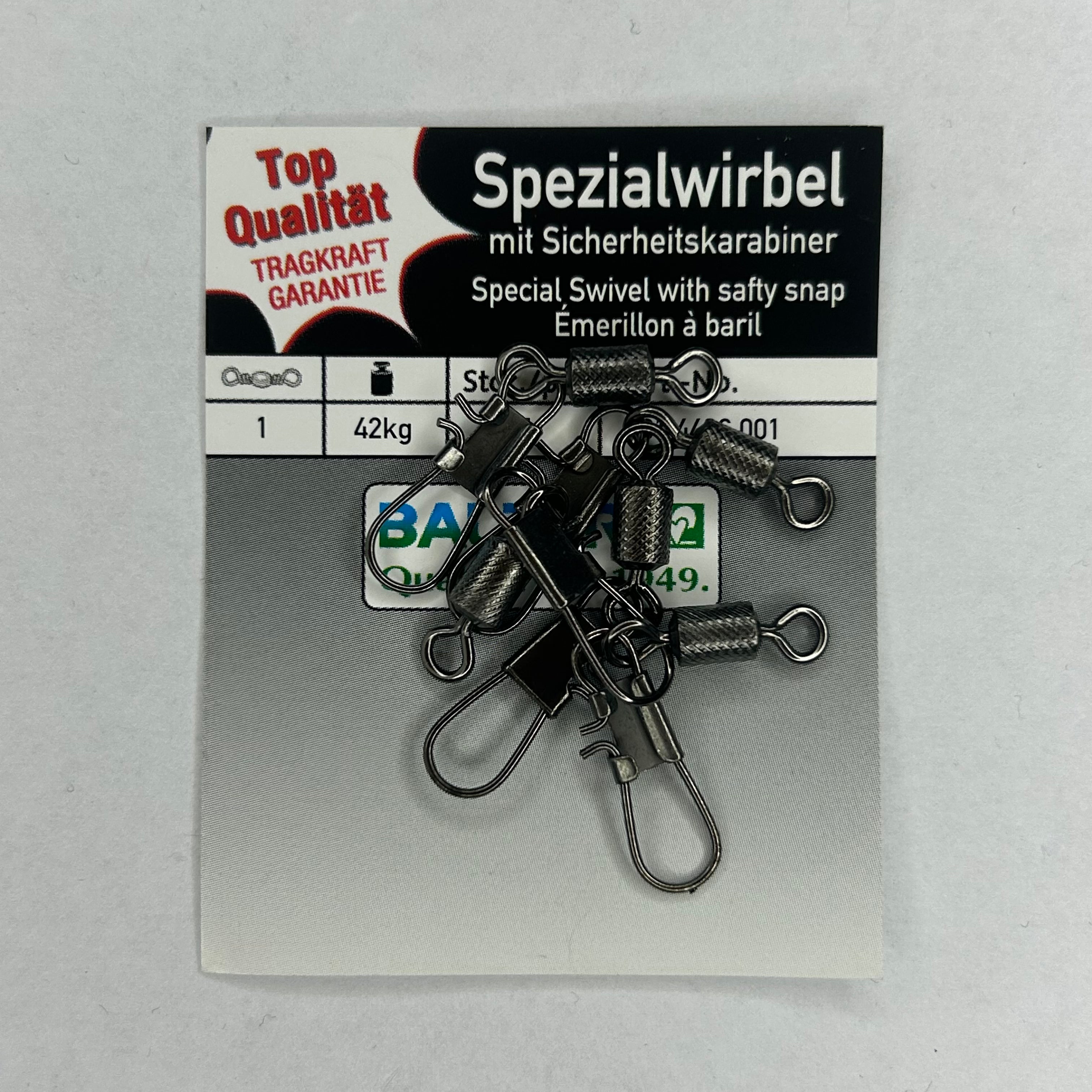 Balzer Spezial Wirbel mit Sicherheitskarabiner 5 Stk.