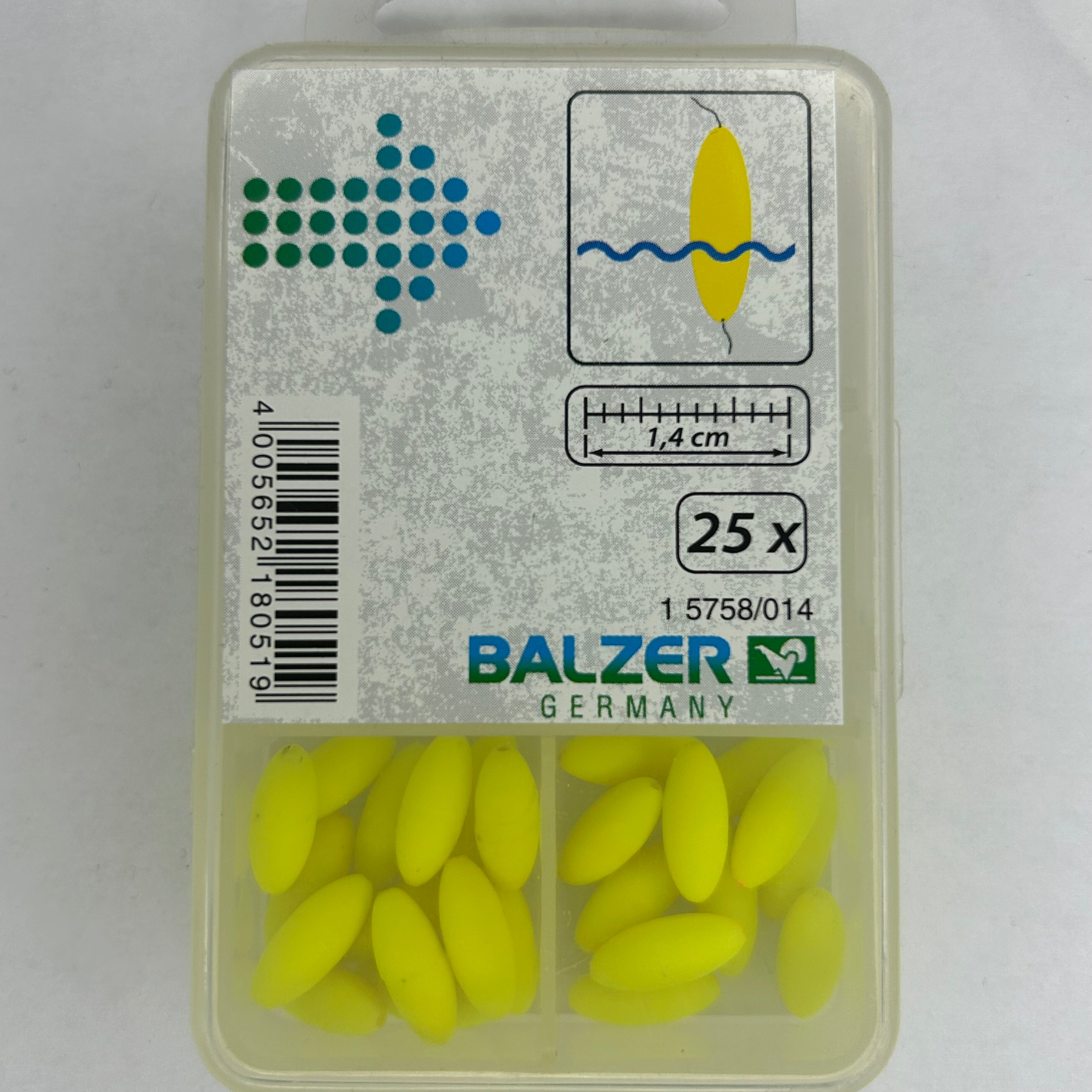 Balzer Angelperlen 14mm gelb 25 Stk.