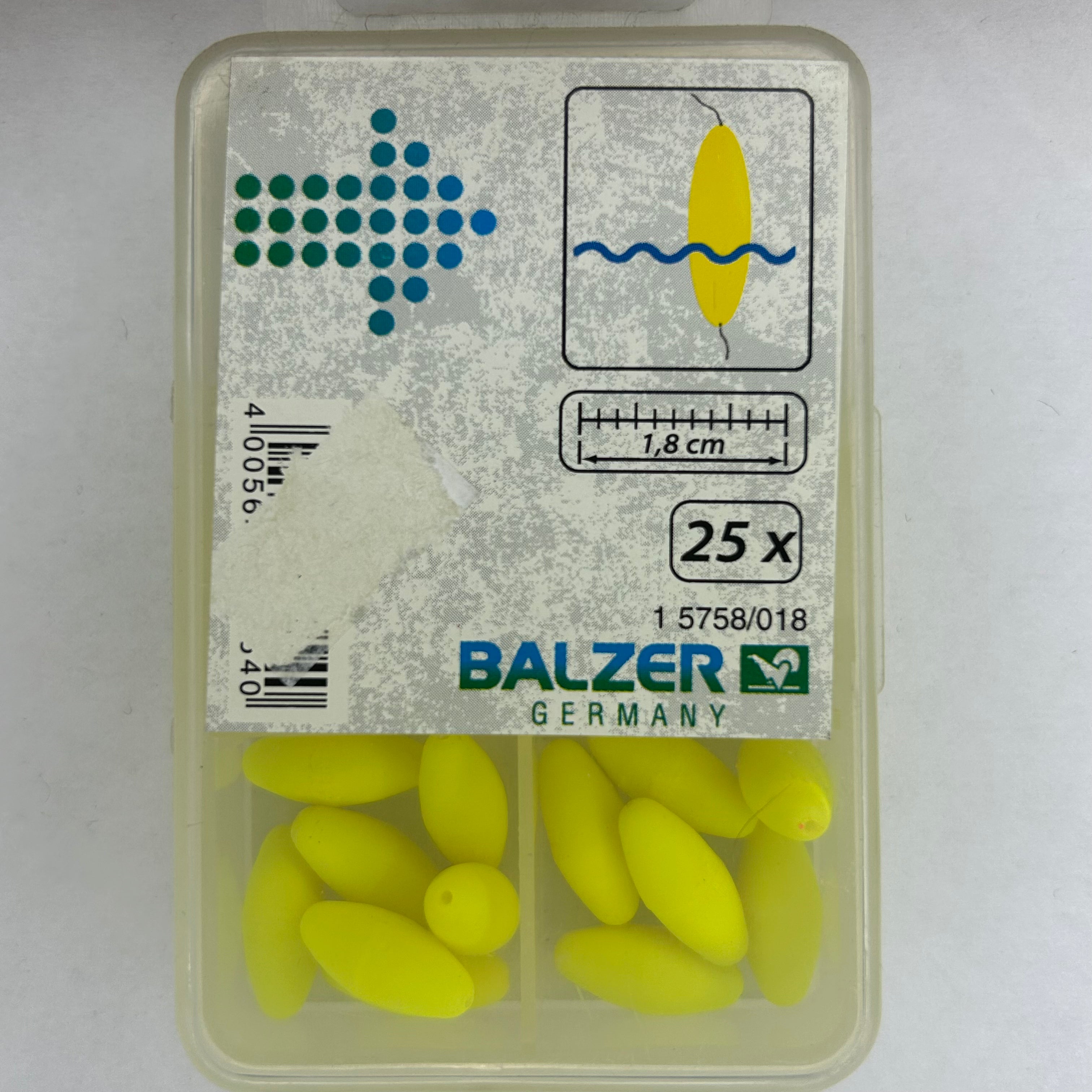 Balzer Angelperlen 18mm gelb 25 Stk.