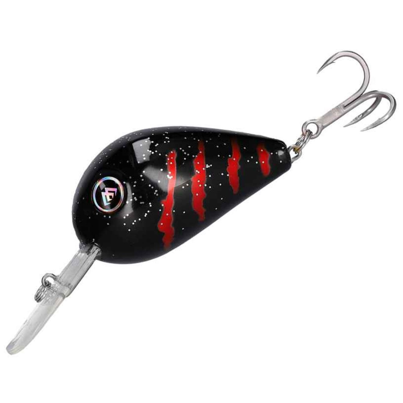 Mikado Big Boy Gear Donkey Wobbler / Kunstköder mit Drillingshaken schwarz 56g