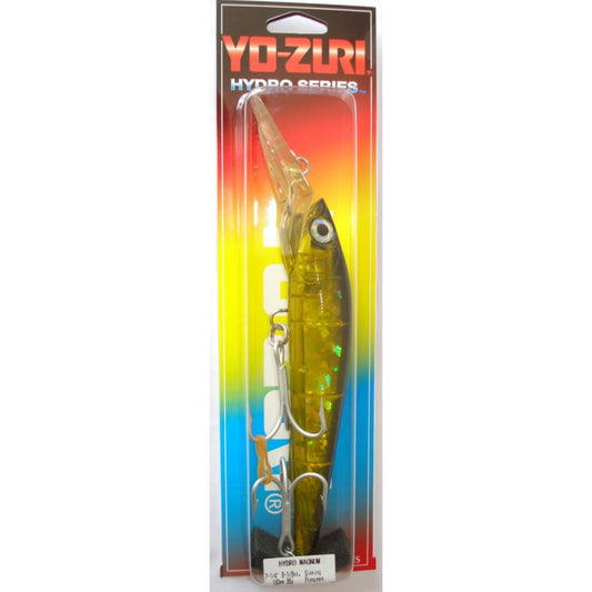 Yo-Zuri Hydro Series Magnum Wobbler / Kunstköder mit Drillingshaken 95g gelb transparent