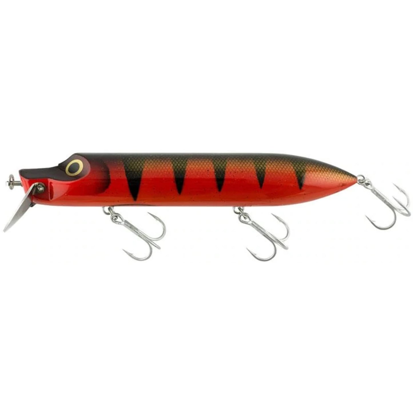 Abu Garcia Hi-Lo Wobbler / Kunstköder mit Drillingshaken black red 110g