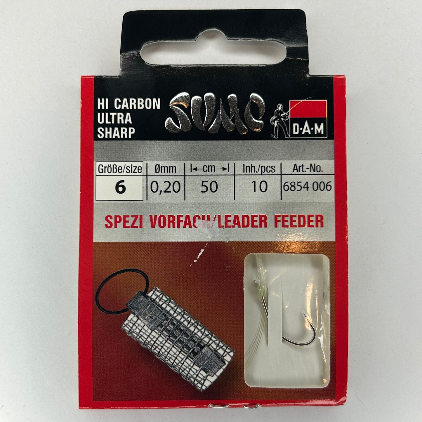 DAM Sumo Vorfach Haken Leader Feeder 10 Stk.