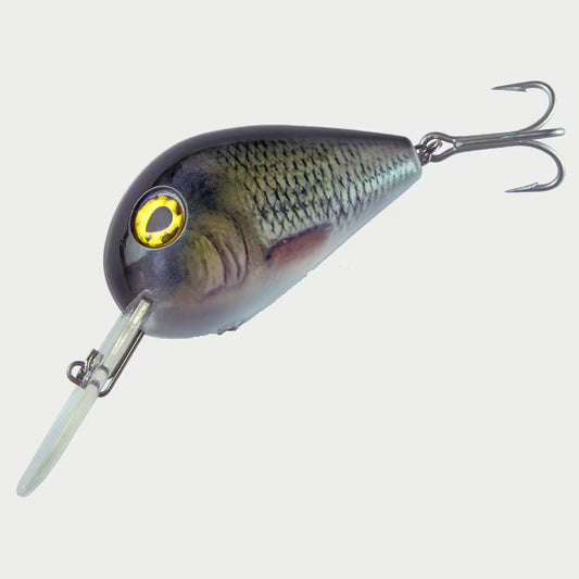 Mikado Fishunter Kizoku Wobbler / Kunstköder mit Drillingshaken schwarz weiß 29g