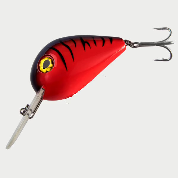 Mikado Fishunter Kizoku Wobbler / Kunstköder mit Drillingshaken schwarz rot 29g
