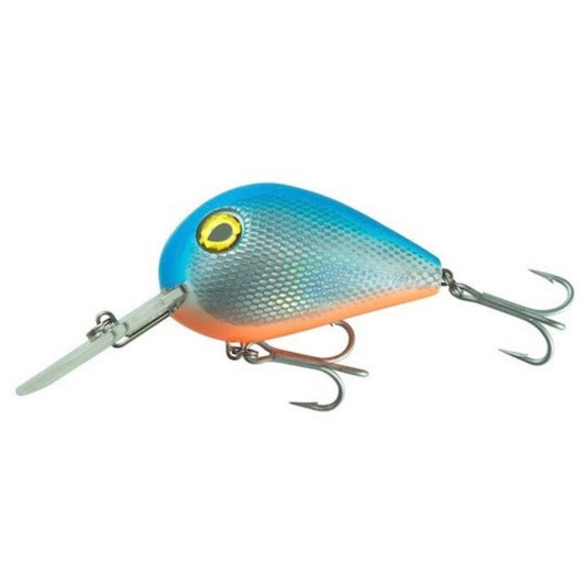 Mikado Fishunter Kizoku Wobbler / Kunstköder mit Drillingshaken blau weiß 29g