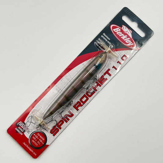 Berkley Spin Rocket 110 Wobbler / Kunstköder mit Drillingshaken silber 13g
