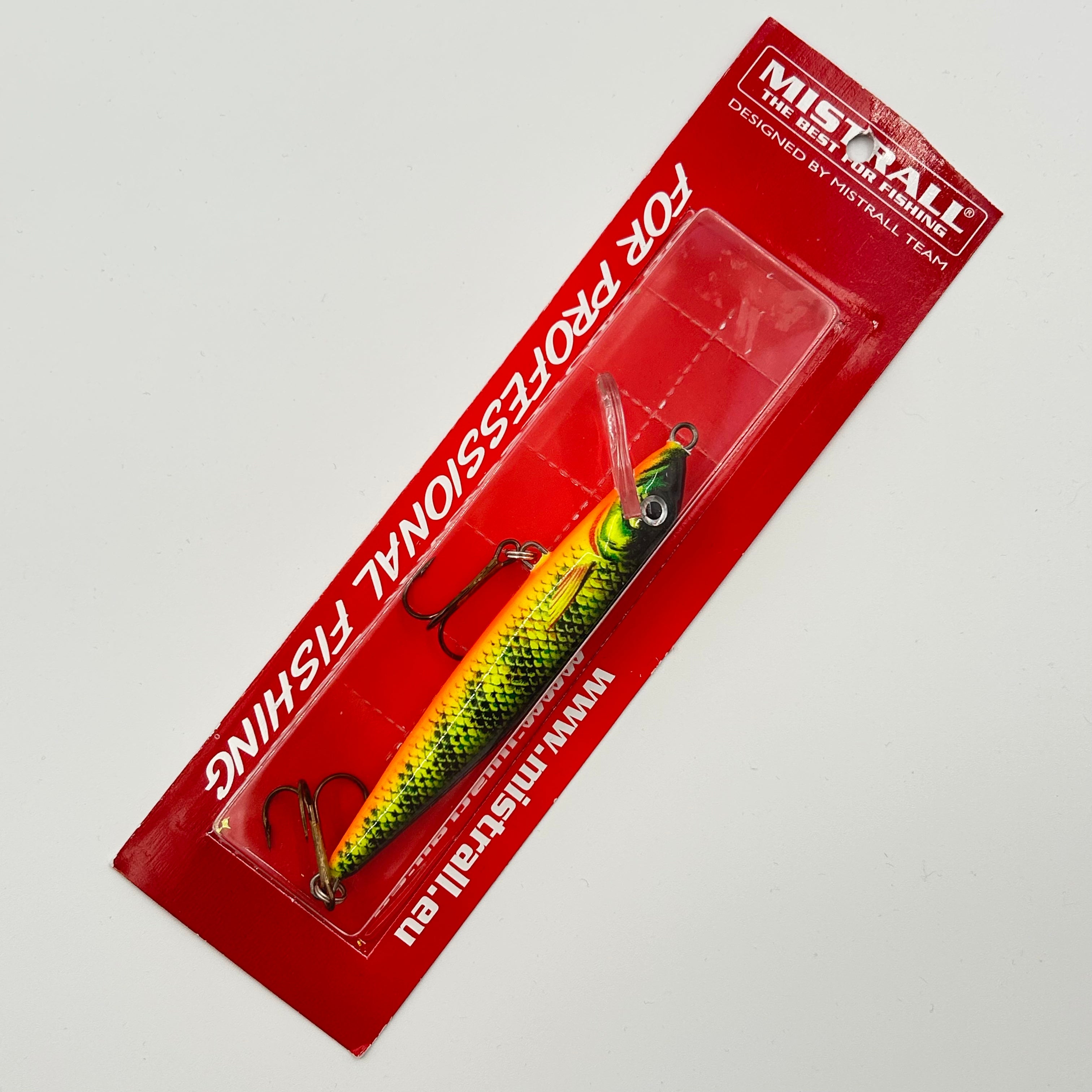 Mistrall Wobbler / Kunstköder mit Drillingshaken schwarz grün 20g