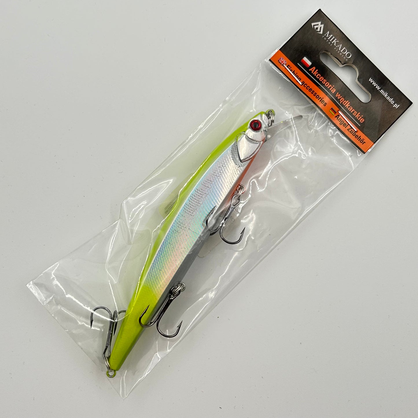 Mikado Wobbler / Kunstköder mit Drillingshaken gelb 25g