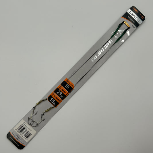 Mikado Carp Fine Line Vorfach Haken Maden Maggot Rig 2 Stk.