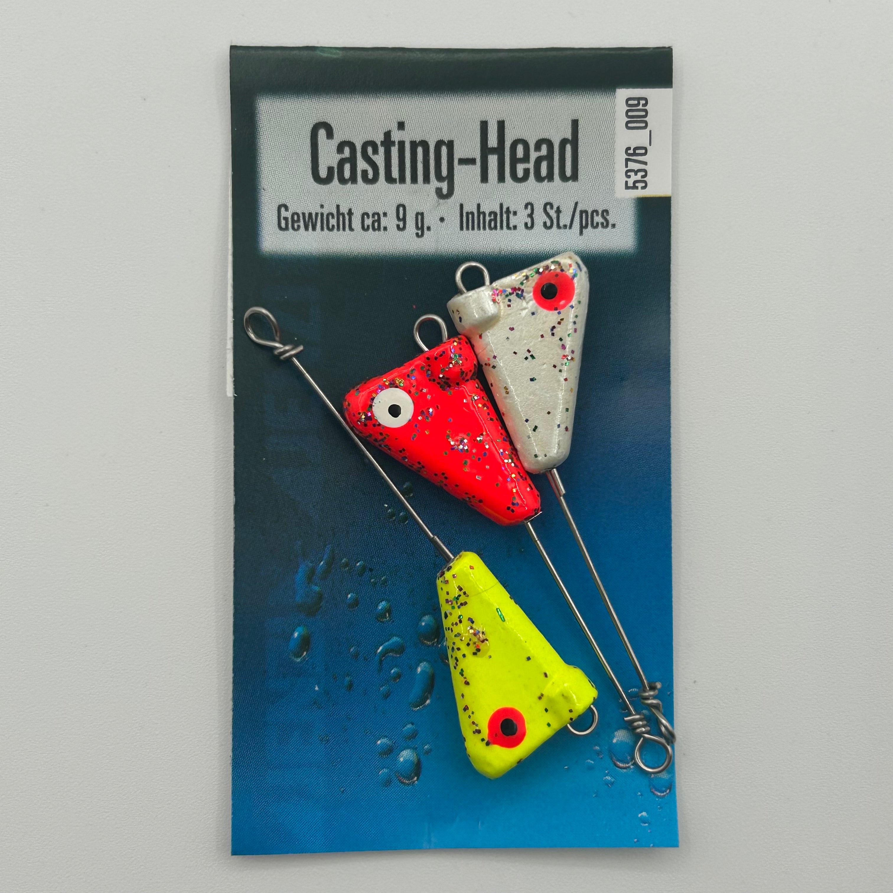 Jenzi Weitwurf Bleikopf Casting Heads 3 Stk.