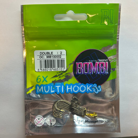Delphin BOMB! Zwillingshaken MultiHook 6 Stk.