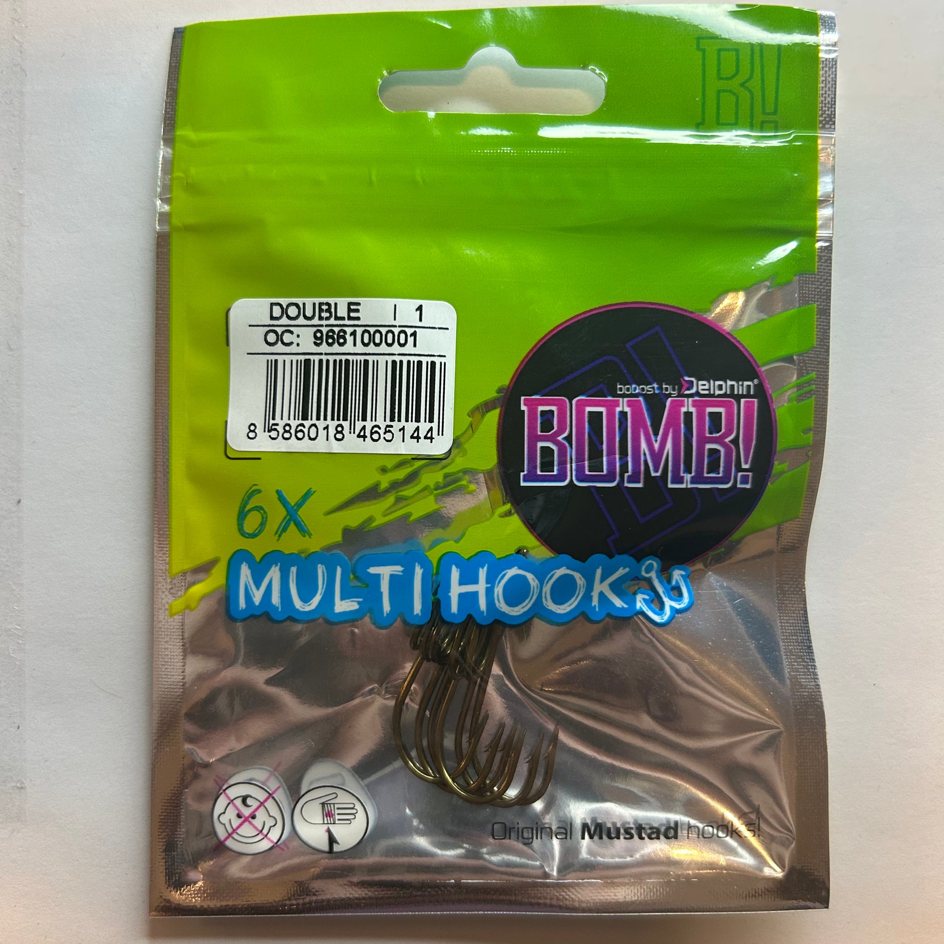 Delphin BOMB! Zwillingshaken MultiHook 6 Stk.