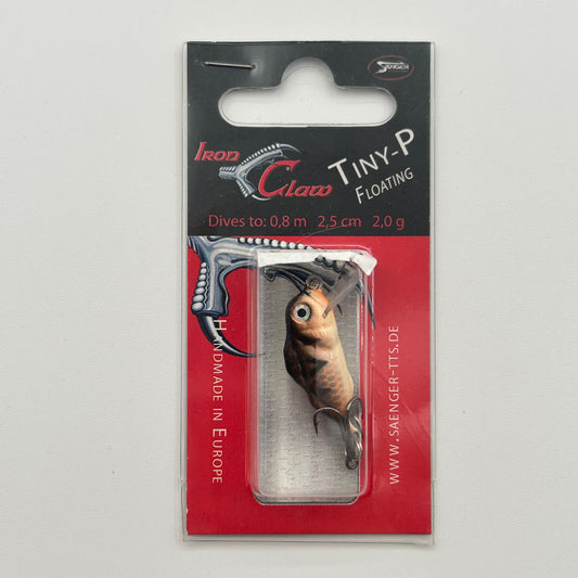Sänger Iron Claw Wobbler / Kunstköder mit Drillingshaken schwarz/lachs 2g