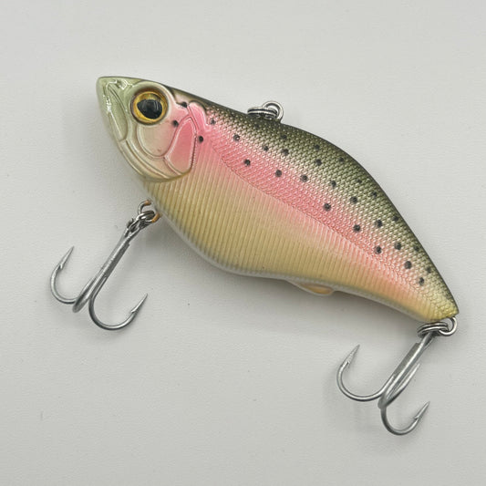 Behr Jerkbait Wobbler / Kunstköder mit Drillingshaken pink/weiß