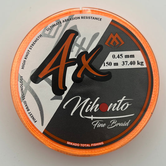 Mikado Mihonto Fine Braid 4x Schnur orange