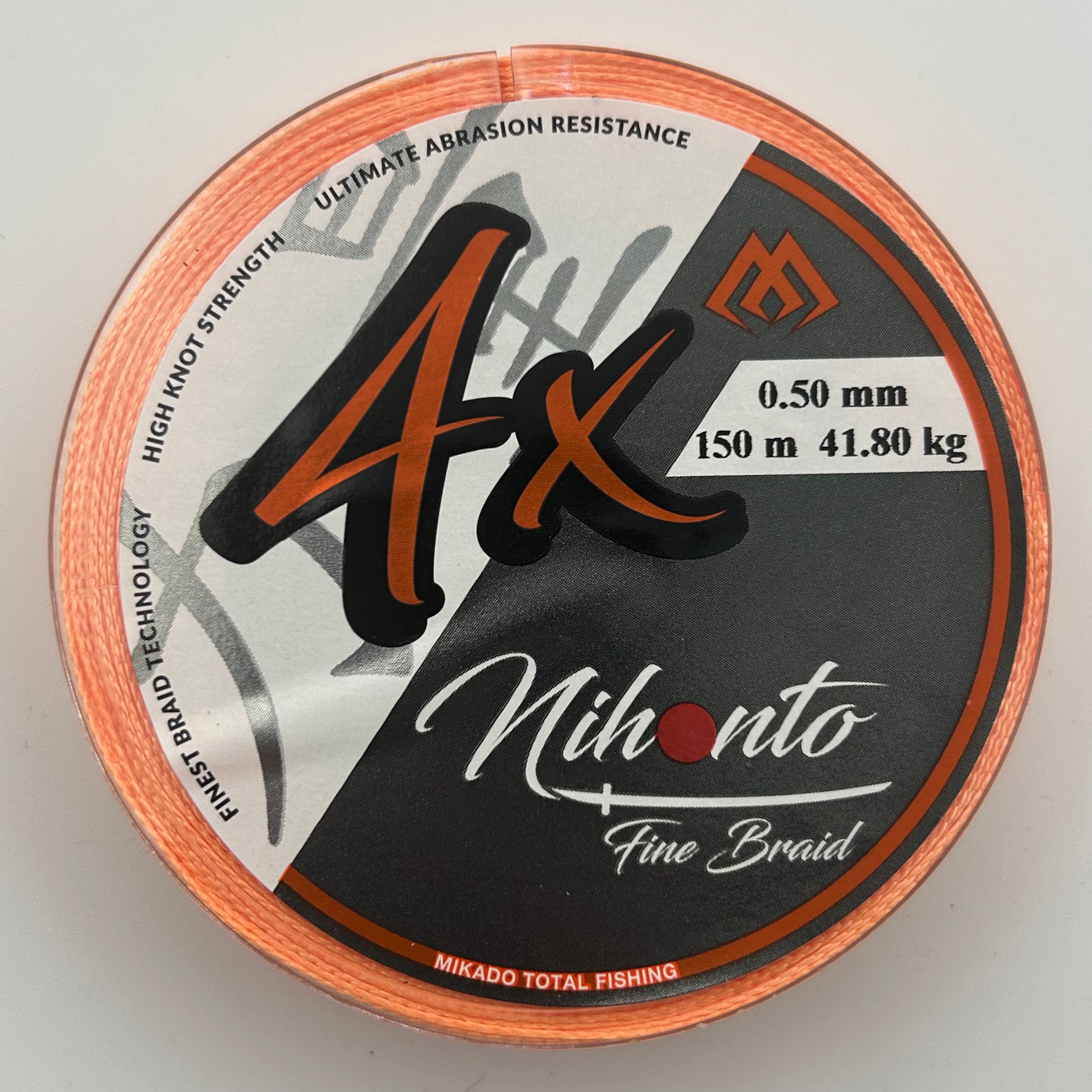 Mikado Mihonto Fine Braid 4x Schnur orange
