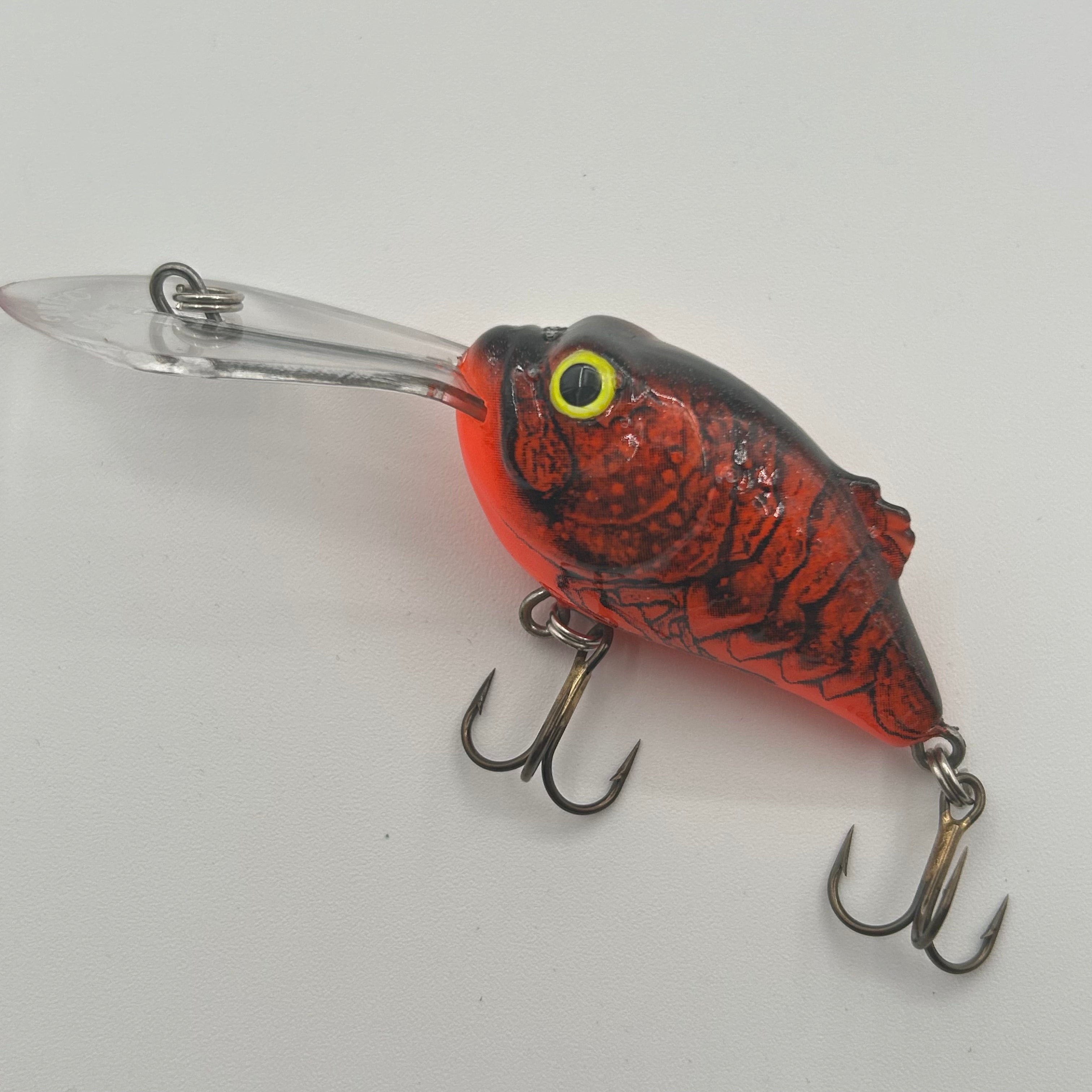 Salmo Boxer 4SDR Wobbler / Kunstköder mit Drillingshaken schwarz/rot 7,5g
