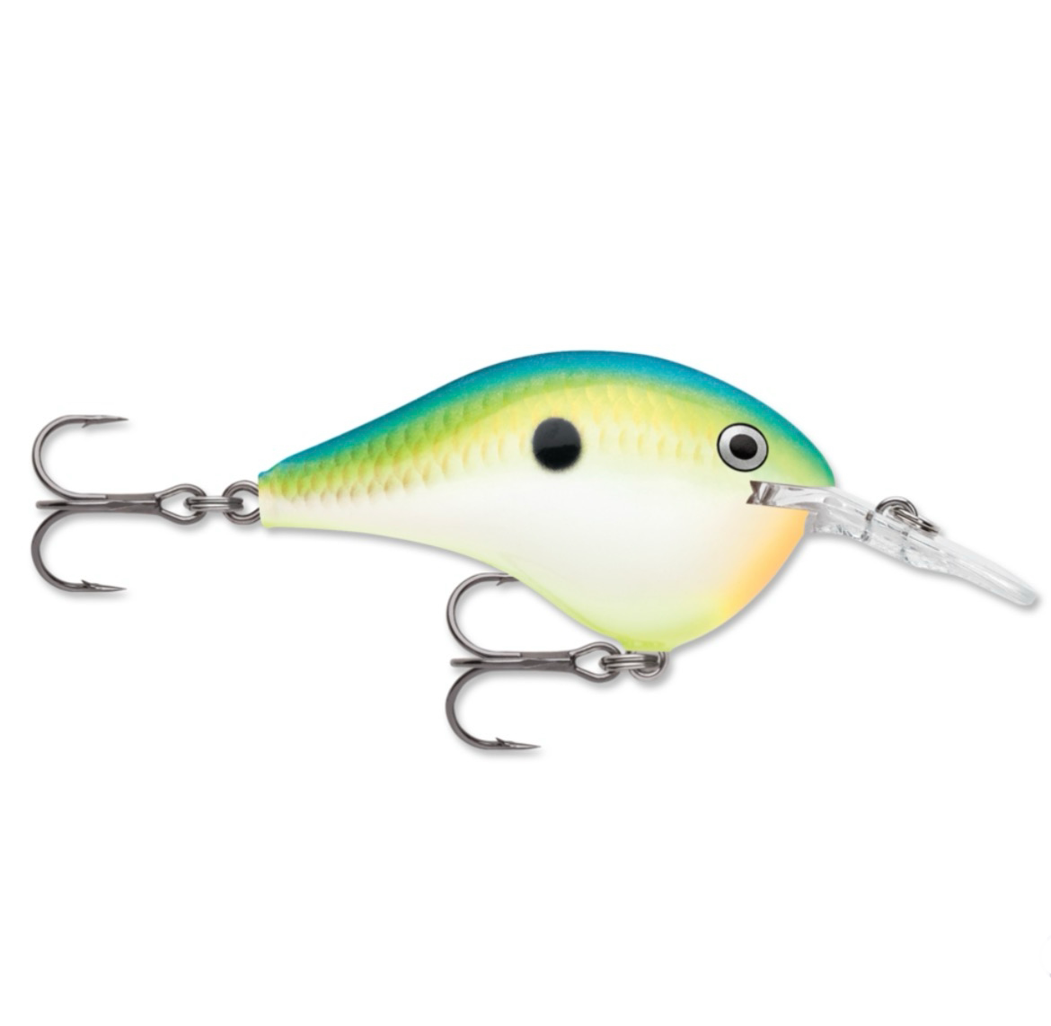 Rapala DT-14 Wobbler / Kunstköder mit Drillingshaken Rasta 22g
