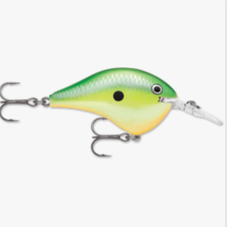 Rapala DTMSS-20 Wobbler / Kunstköder mit Drillingshaken Rasta 25g