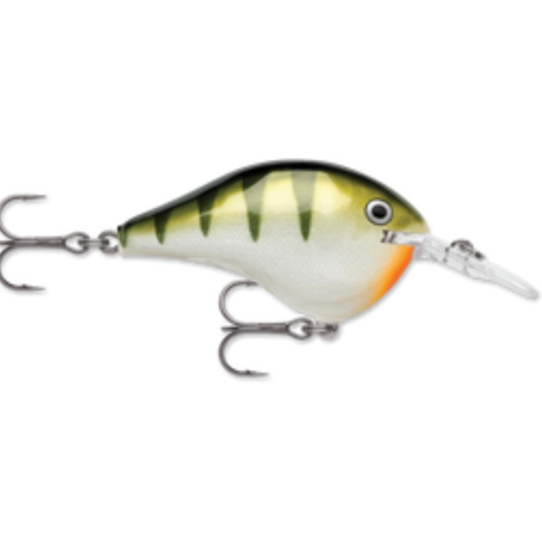 Rapala DTSS-16 Wobbler / Kunstköder mit Drillingshaken Yellow Perch 22g