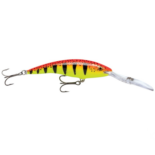 Rapala Deeptail Dancer TDD-13 Wobbler / Kunstköder mit Drillingshaken Hot Tiger 42g