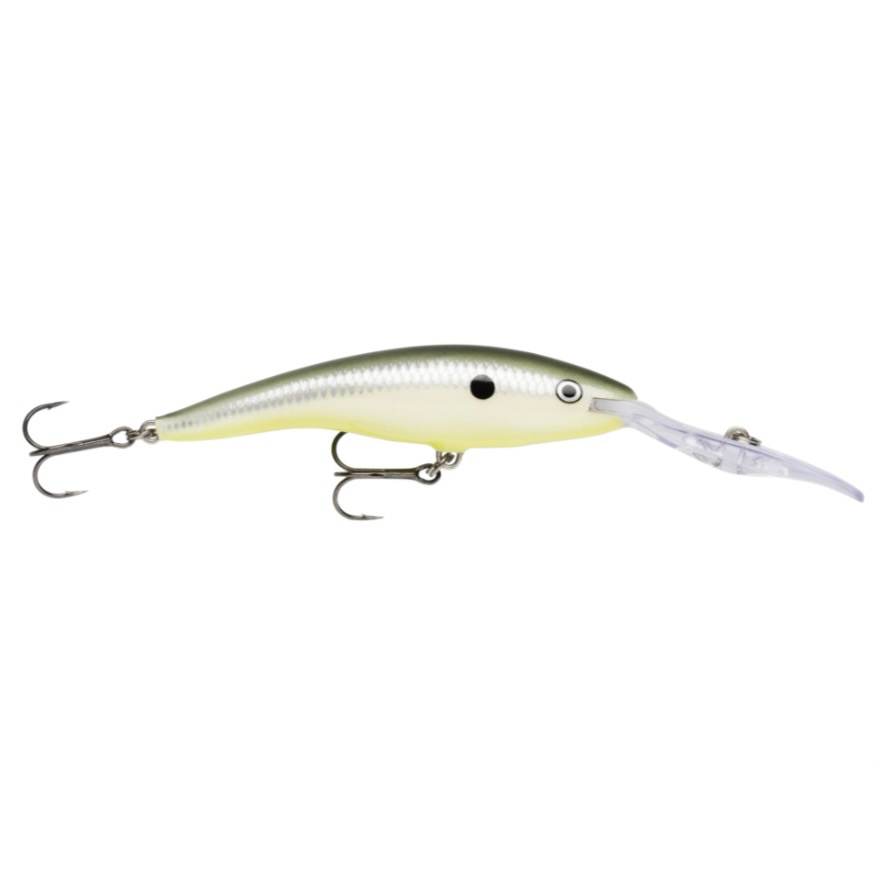 Rapala Deeptail Dancer TDD-9 Wobbler / Kunstköder mit Drillingshaken Glow Grey Shiner 13g
