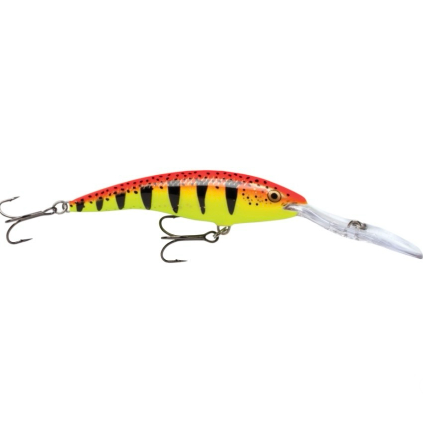 Rapala Deeptail Dancer TDD-9 Wobbler / Kunstköder mit Drillingshaken Hot Tiger 13g