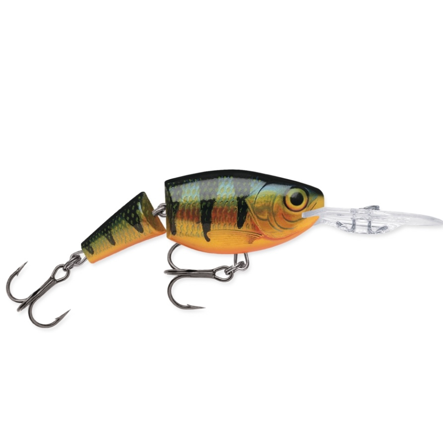 Rapala Jointed Shad Rap JSR-9 Wobbler / Kunstköder mit Drillingshaken Perch 25g