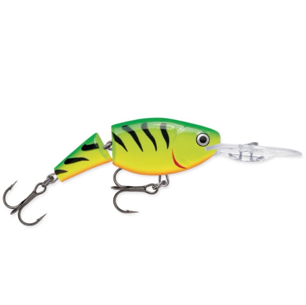 Rapala Jointed Shad Rap JSR-7 Wobbler / Kunstköder mit Drillingshaken Firetiger 13g