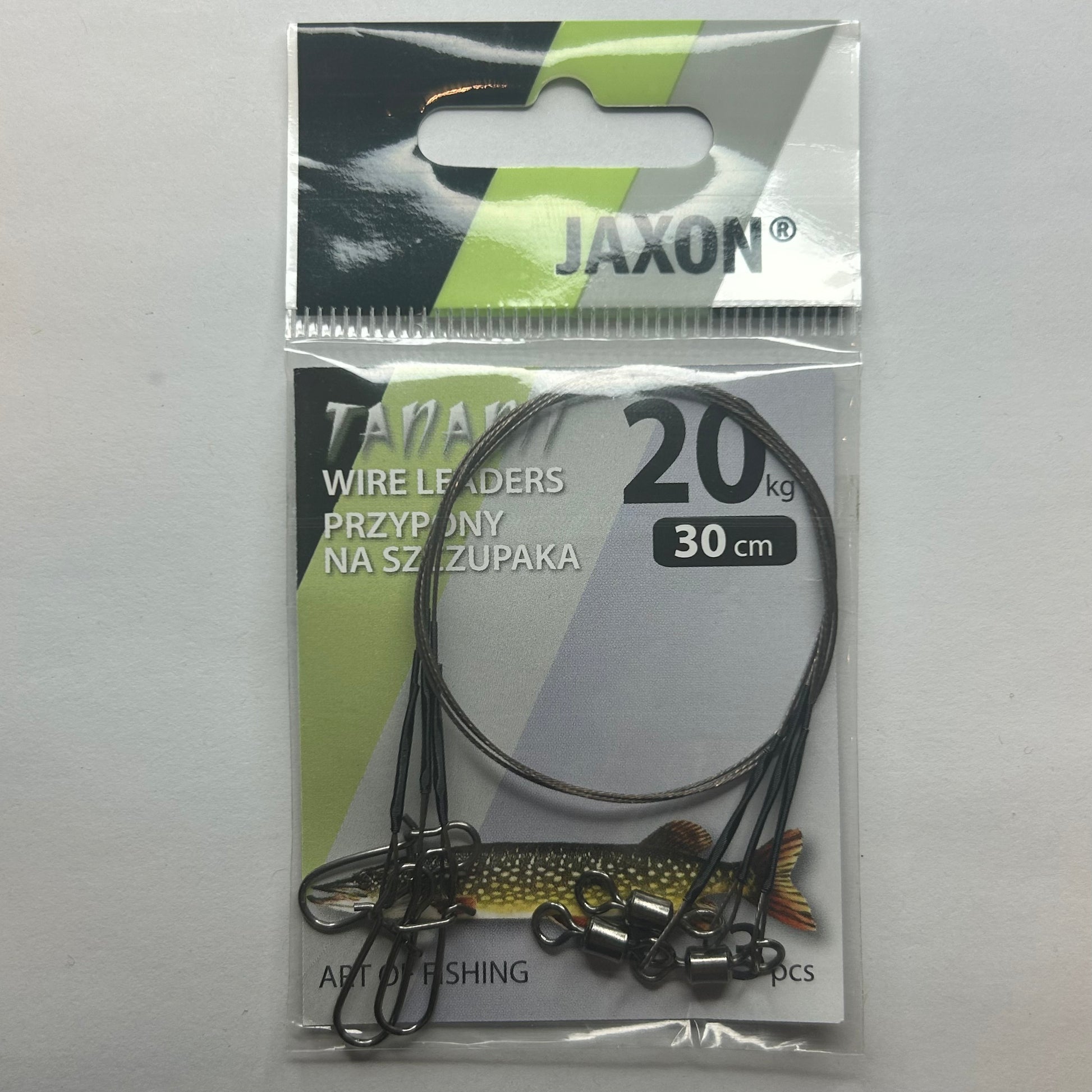 Jaxon Tanami Vorfach mit Wirbel & Karabiner 3 Stk.
