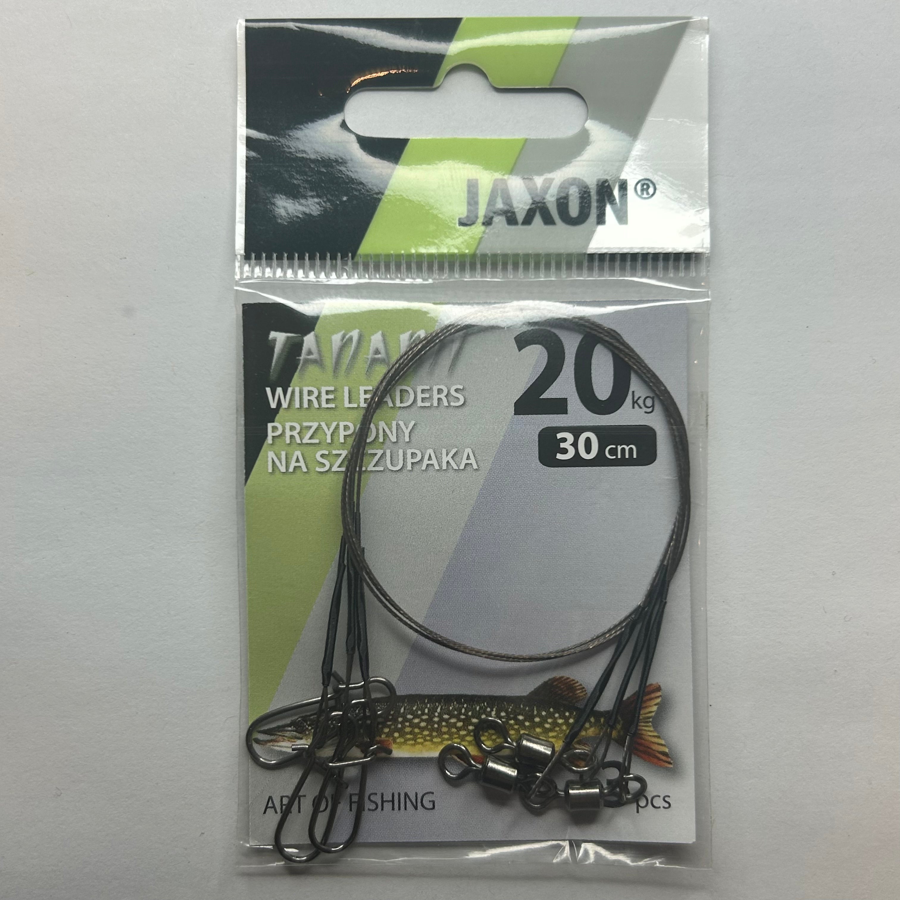 Jaxon Tanami Vorfach mit Wirbel & Karabiner 3 Stk.