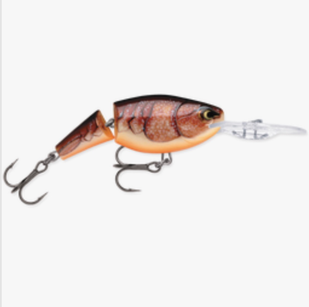 Rapala Jointed Shad Rap JSR-7 Wobbler / Kunstköder mit Drillingshaken Brown Crawdad 13g