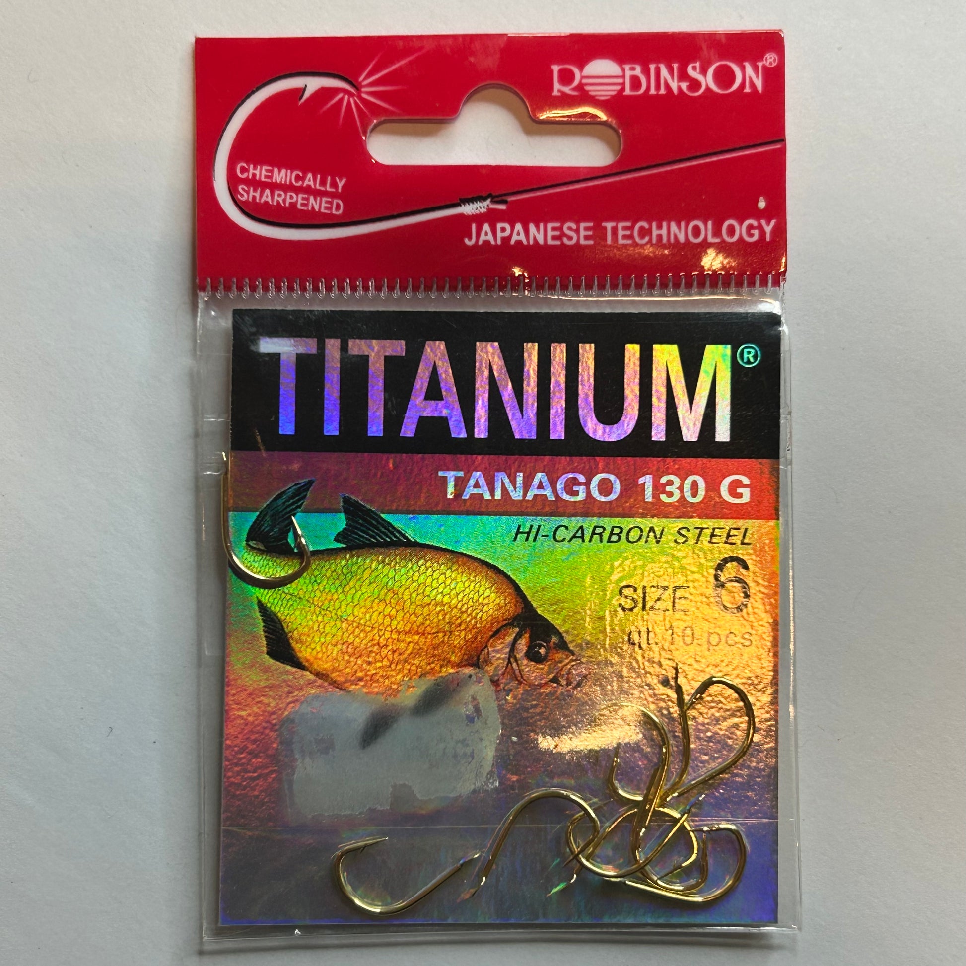 Robinson Haken Titanium Tanago 130 G 10 Stk.