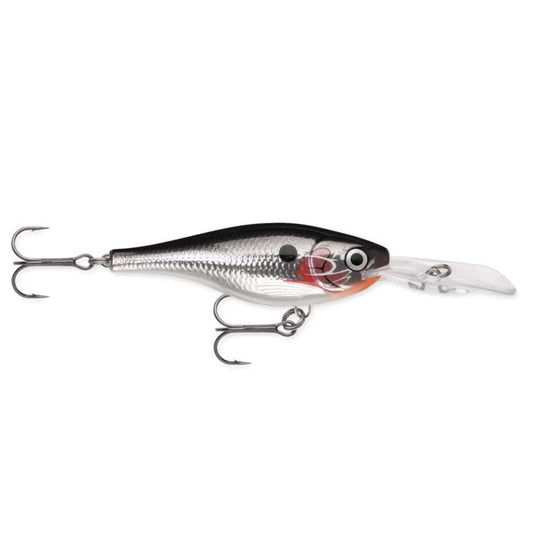 Rapala Shad Rap RS SRRS-7 Wobbler / Kunstköder mit Drillingshaken Silver 12g