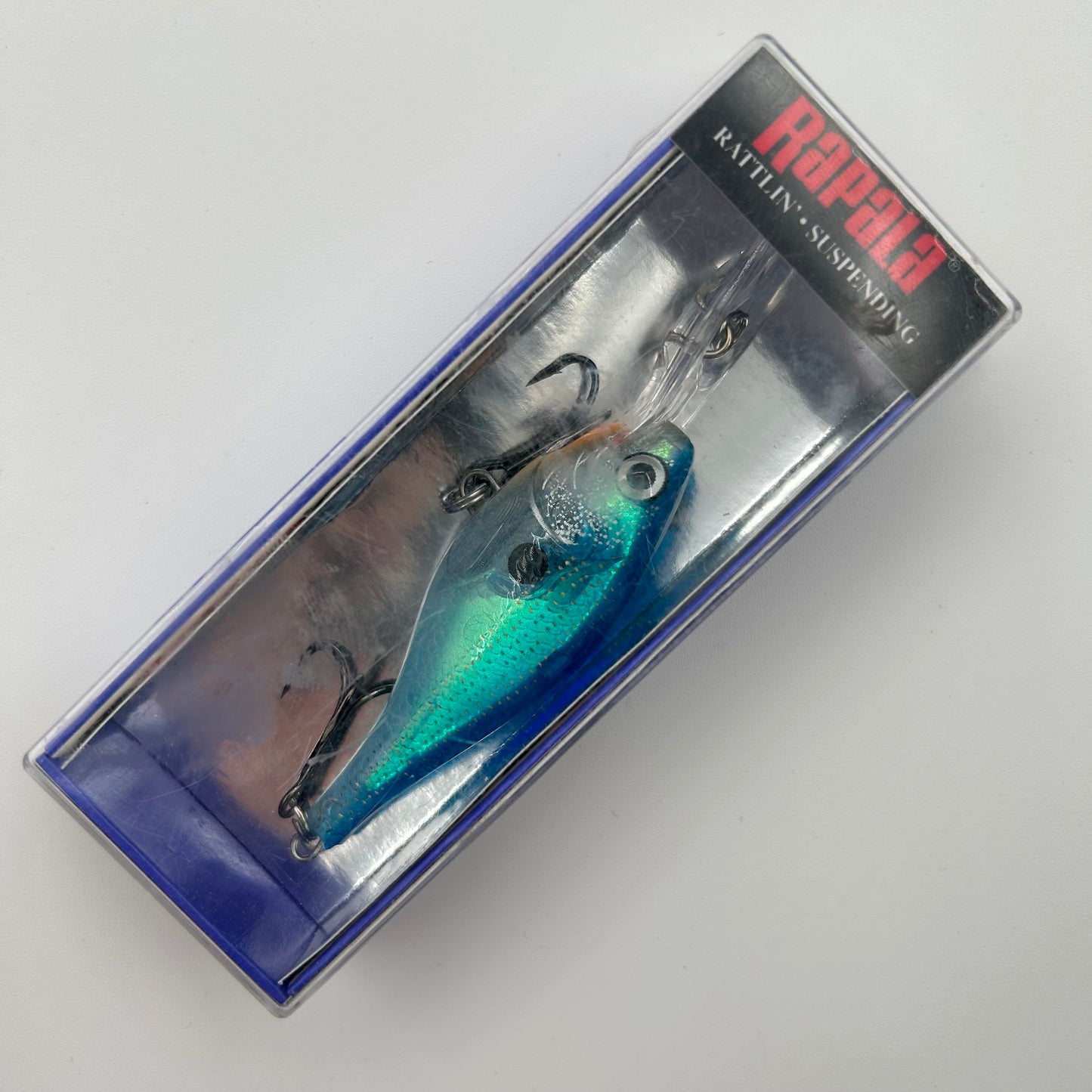 Rapala Glass Shad Rap Wobbler / Kunstköder mit Drillingshaken Glass Blue Shad 9g