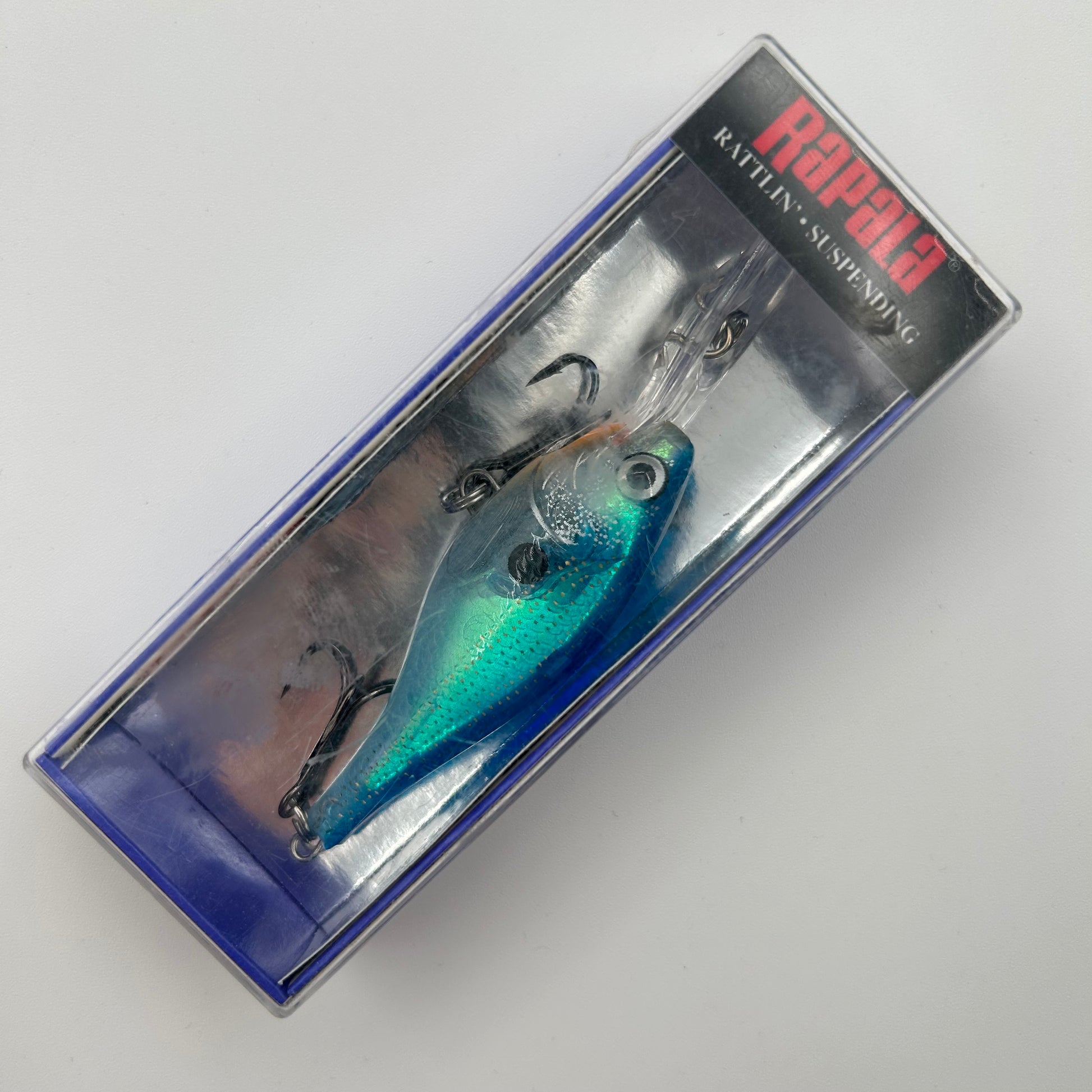 Rapala Glass Shad Rap Wobbler / Kunstköder mit Drillingshaken Glass Blue Shad 9g