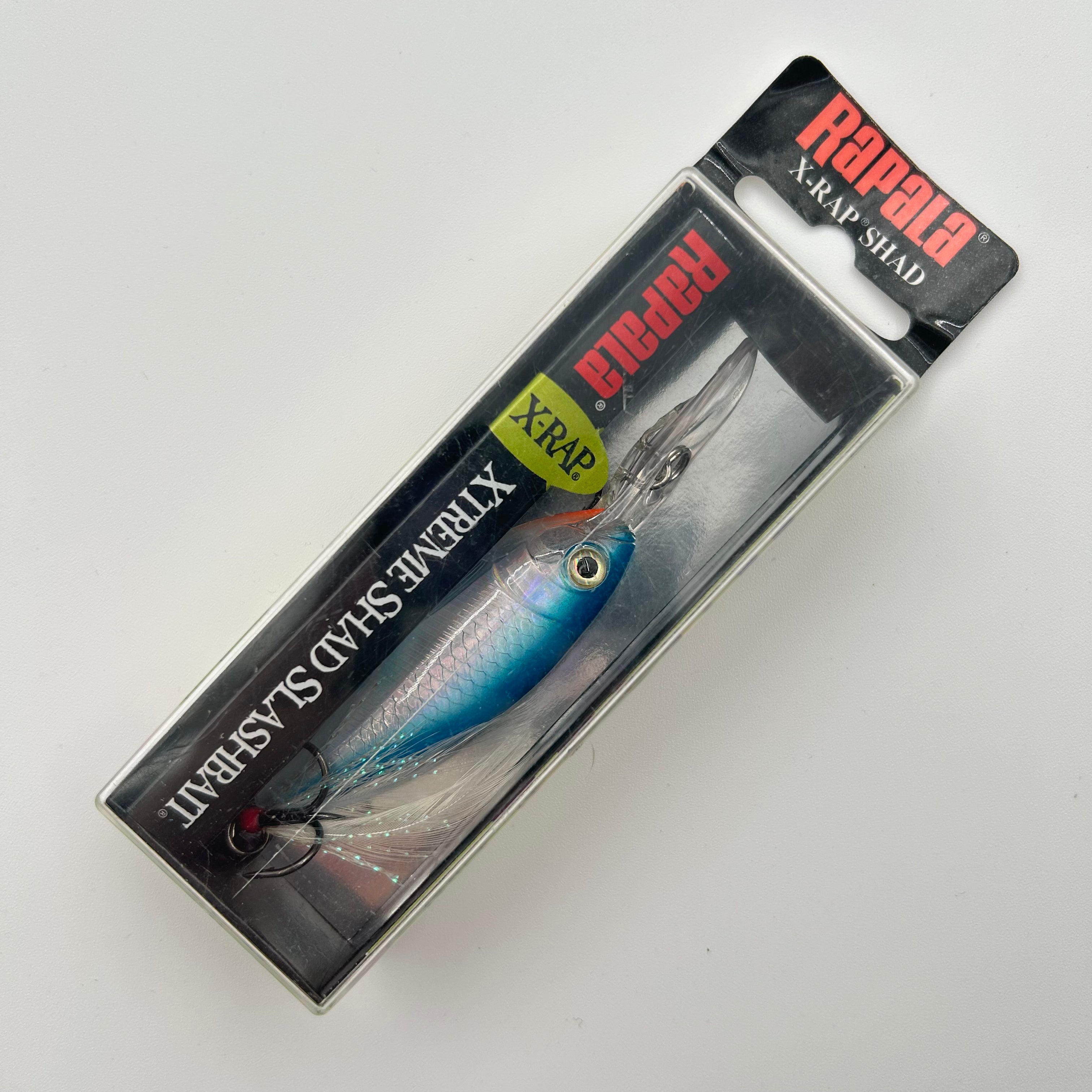 Rapala X-Rap Shad XRS-6 Wobbler / Kunstköder mit Drillingshaken blau/silber 9g