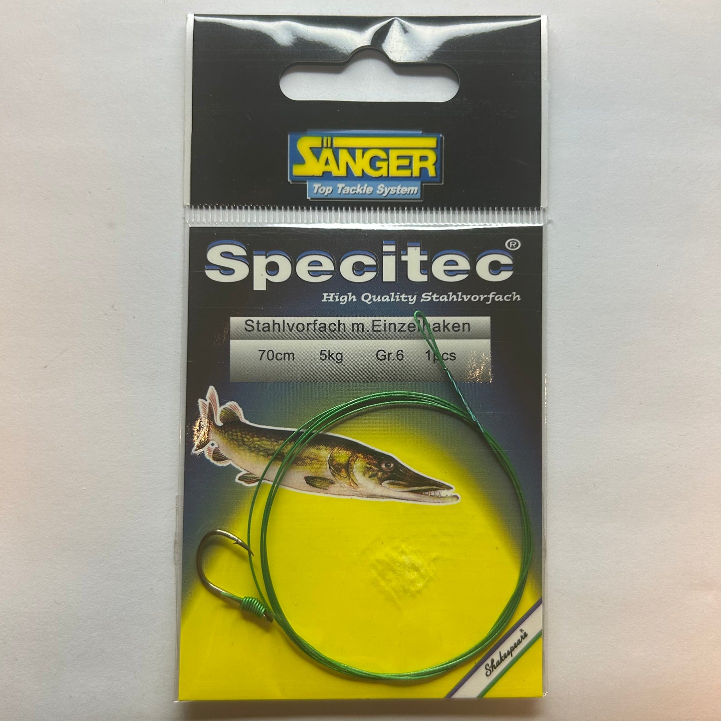 Sänger Specitec Stahlvorfach Haken