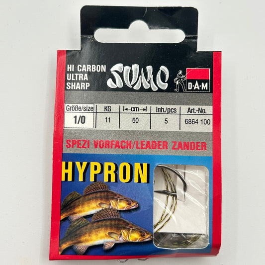 DAM Sumo Spezi Vorfach Leader mit Haken Zander 5 Stk.