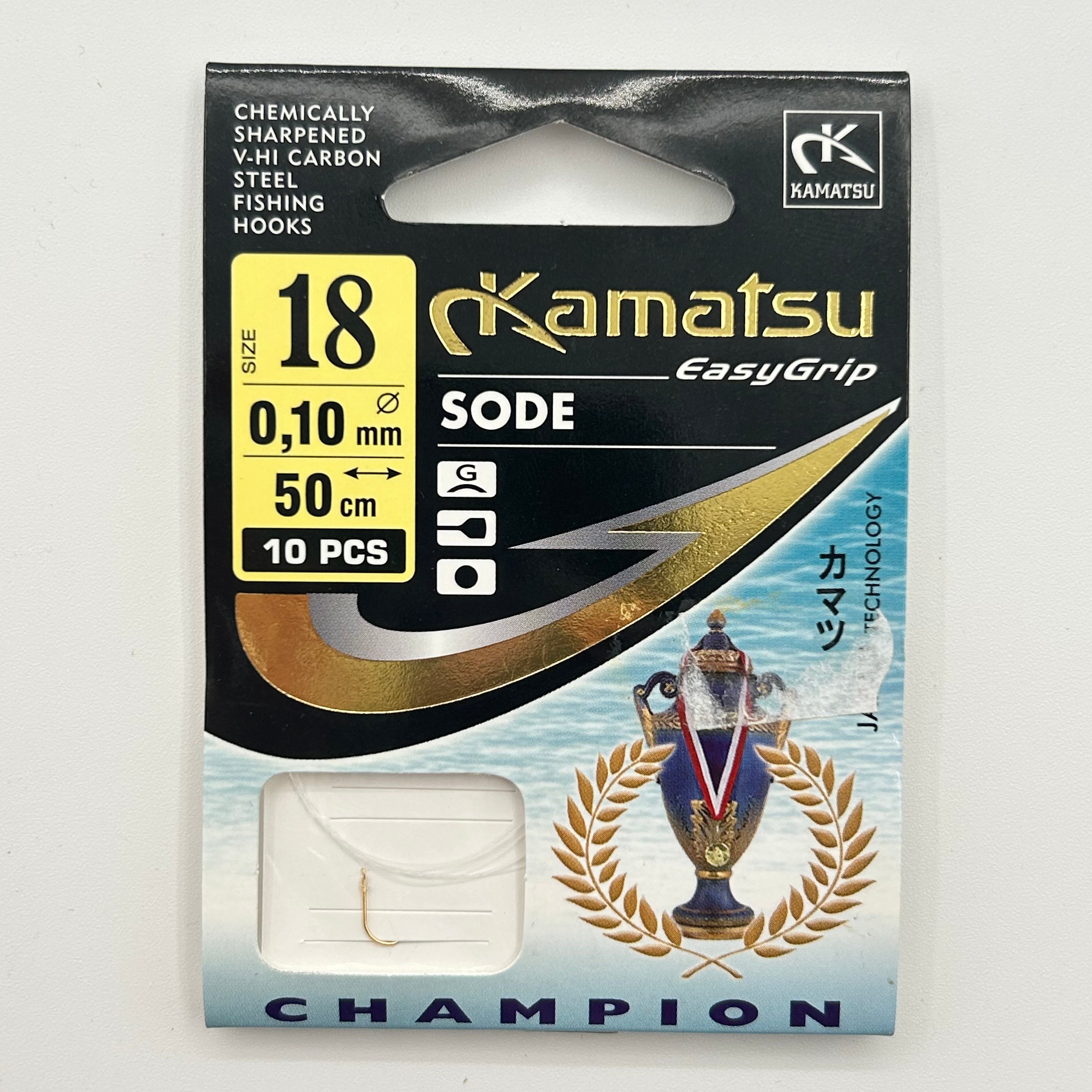 Kamatsu EasyGrip Vorfach mit Haken Sode Champion 10 Stk.