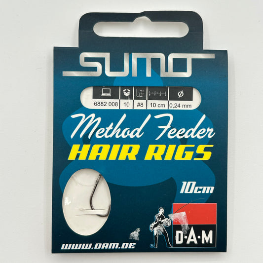 DAM Sumo Method Feeder Vorfach mit Haken Hair Rig 10 Stk.