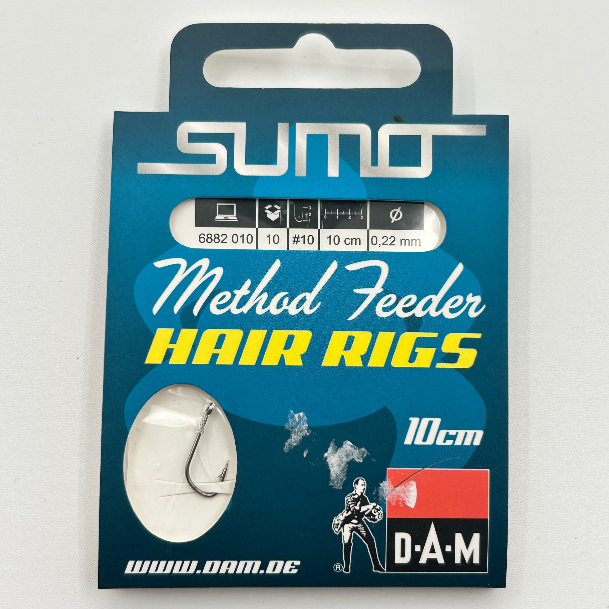 DAM Sumo Method Feeder Vorfach mit Haken Hair Rig 10 Stk.
